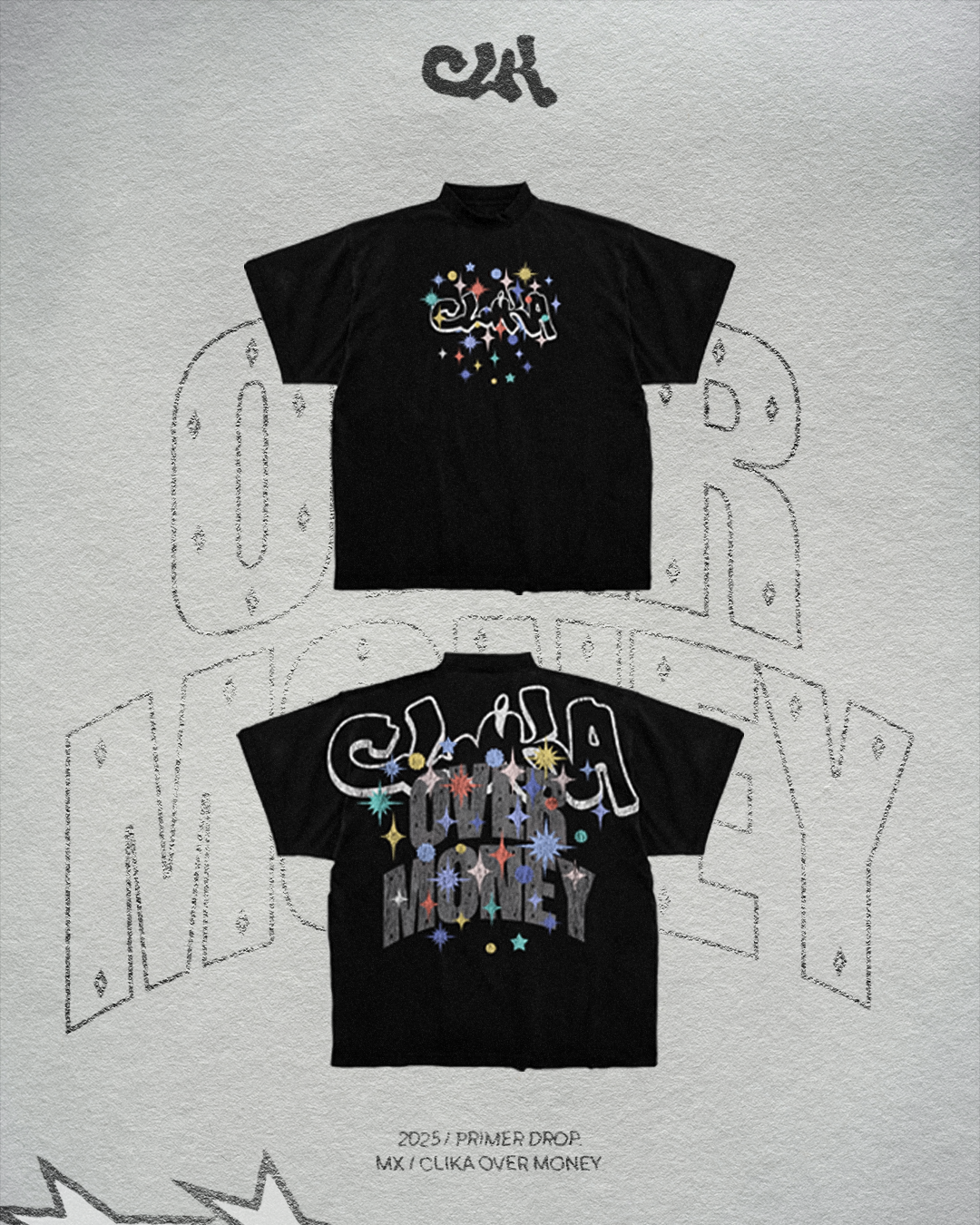 CLK OVER MONEY OVERSIZED T-SHIRT